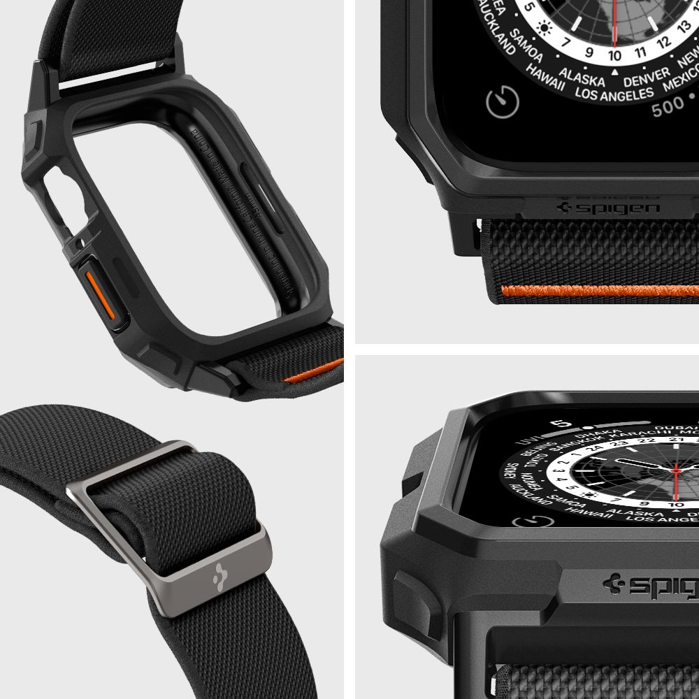 Pasek Spigen Lite Fit Pro do Apple Watch 45/44 mm, czarny